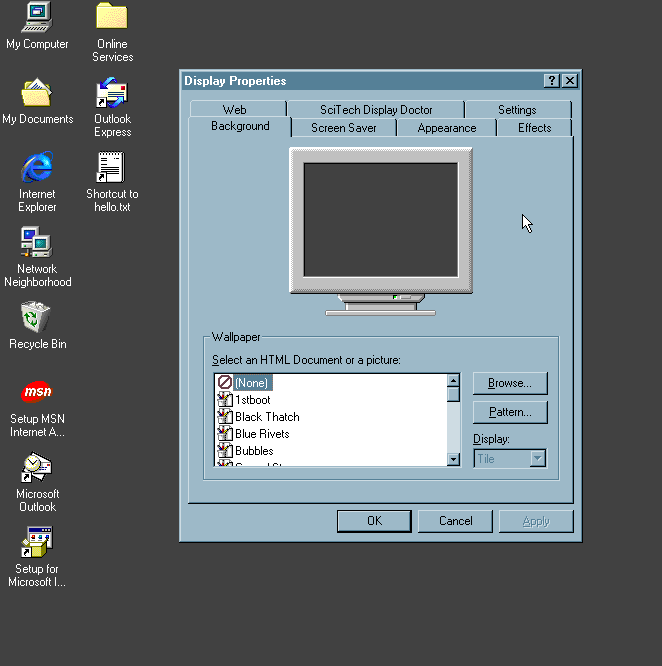 Windows 98 Slate Theme